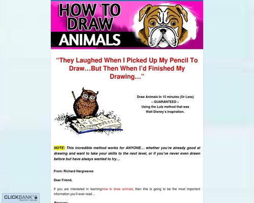 How To Draw Animals Using The Lutz Method – Draw Disney-like Cartoons