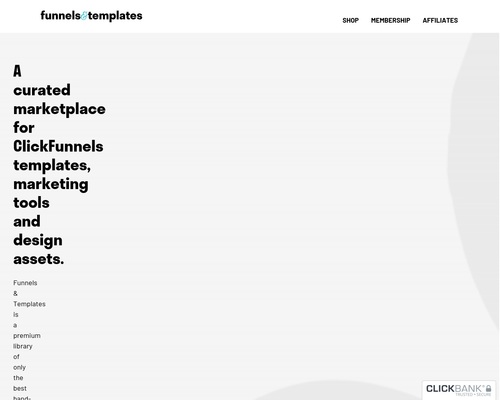 Funnels & Templates – Premium Clickfunnels Templates & Design Assets