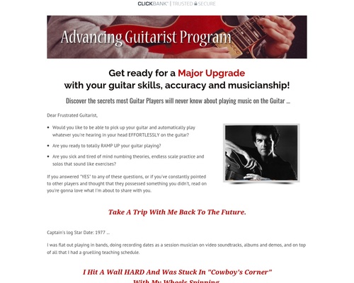 Advancing Guitarist Program – Learn Guitar Lessons – 67% Payout