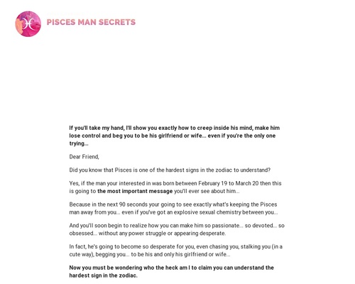 Pisces Man Secrets