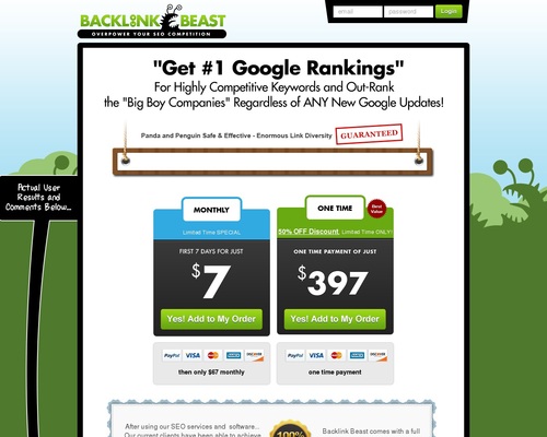 Backlink Beast – Best SEO Software – Recurring Commissions!