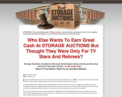 Best Storage Auctions Program – Earn More With A Storage Leader