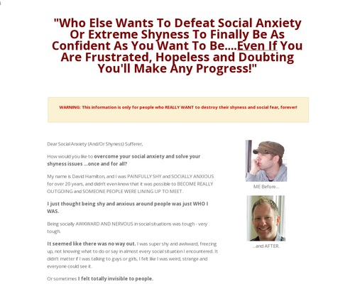 Dissolve Social Anxiety Program