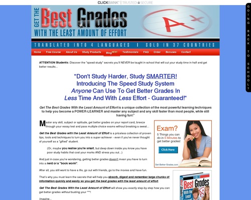 75% Payout! Speed Study Techniques – Top Selling Book