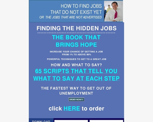 FINDING JOBS THAT DO NOT EXIST YET