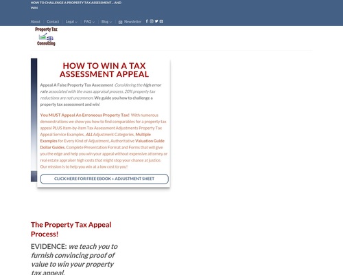 Property Tax Appeals –  Property Tax Reduction