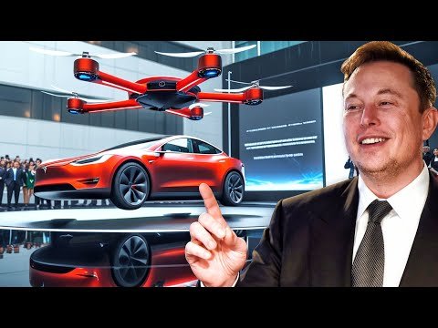 Elon Musk's First Prototype of Flying Tesla Car SHOCKED The World