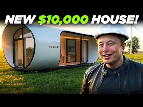 Tesla's NEW $10,000 Home For SUSTAINABLE Living!