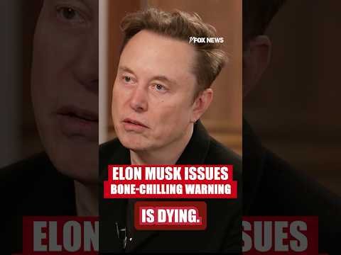 Elon Musk issues bone-chilling warning: ‘Humanity is dying’ #shorts #musk #politics