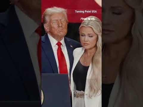 Trump, Erika Kirk hug during final moments of Charlie's memorial service #shorts #us #foxnews #news