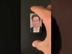 Smallest Painting @ElonMusk-FanZone #elonmusk #art