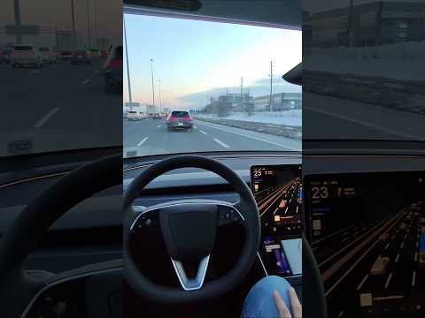 TESLA SELF DRIVEv#tesla #selfdrive #car #automobile #usa #canada #elonmusk @ElonMusk-FanZone