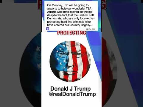 BREAKING: Trump says ICE will be at US airports next week #shorts #ICE #DHS #news #foxnews #usnews