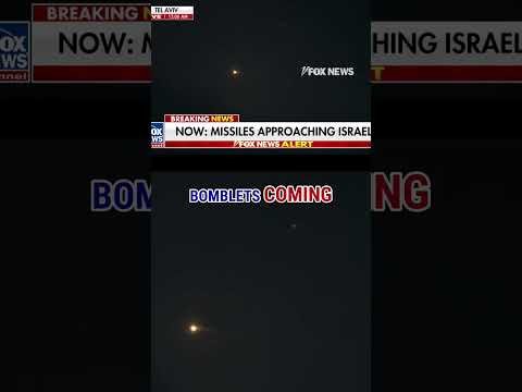 SEE IT: Israeli defenses shoot down Iranian missiles #israel #shorts #iran #war