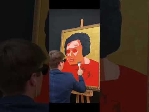 Painting Elon Musk Smoking in Pop Art||@ElonMusk-FanZone