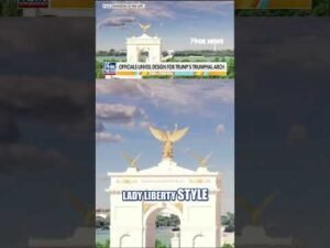 SEE IT: Trump’s ‘triumphal arch’ design revealed #foxnews #news #shorts #trump #architecture