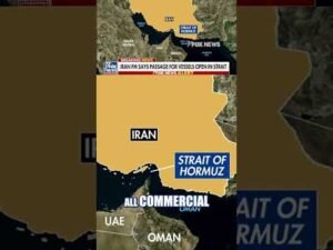 BREAKING: Iran declares Strait of Hormuz 'COMPLETELY OPEN' #shorts