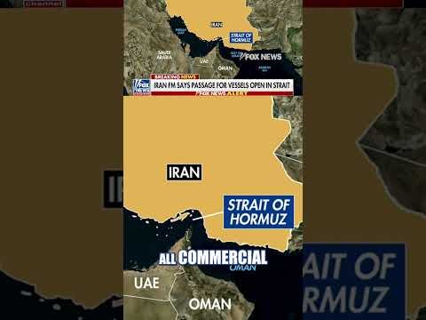 BREAKING: Iran declares Strait of Hormuz 'COMPLETELY OPEN' #shorts