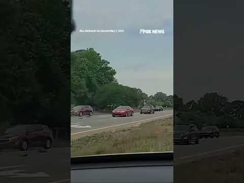 WATCH: Footage captures an 18-wheeler plowing through traffic at a NC intersection