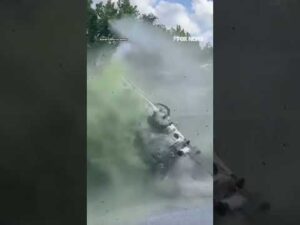 SHOCKING: Train strikes septic truck as it crosses tracks #foxnews #news #shorts #train #crash