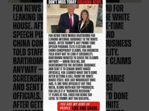 BREAKING: MYSTERY SOLVED! The reason Fox News fired Maria Bartiromo is FINALLY REVEALED