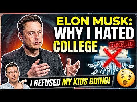 ELON MUSK: SHOCKING REASON WHY I HATED COLLEGE 😳 @ElonMusk-FanZone #elonmusk  @MONEYTALKSWIRELESS