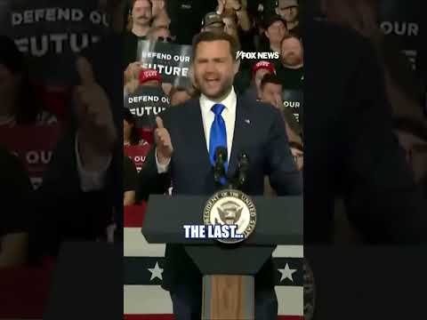 Crowd ERUPTS in 'USA' chants as protester thrown out of Vance speech #shorts #foxnews #politics