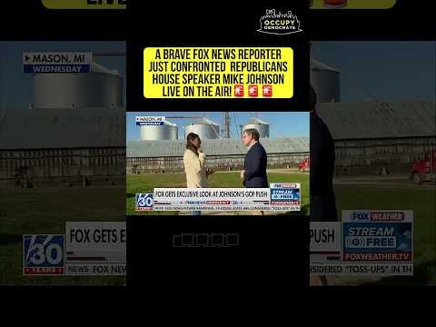 FOX NEWS reporter CONFRONTS Mike Johnson!🚨🚨🚨
